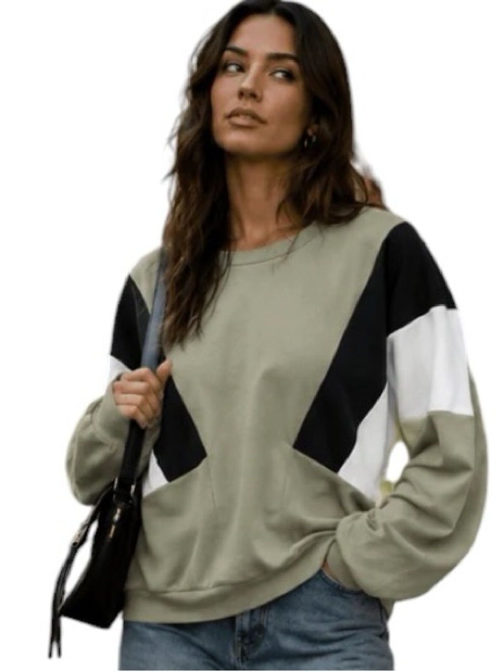 230:  KYE MI NWT SWEATSHIRT OLIVE (H36)